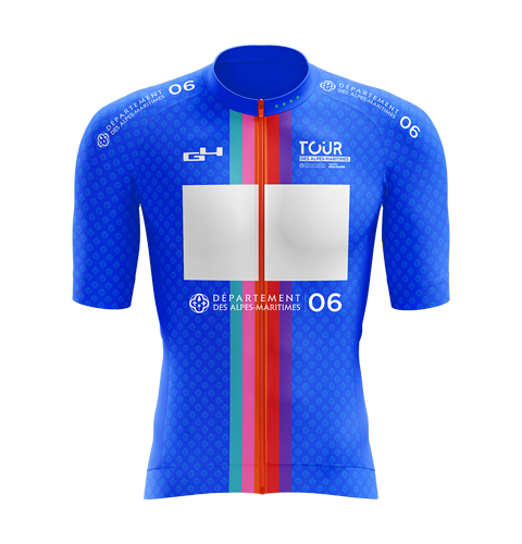 Maillot bleu officiel du tour des alpes maritimes